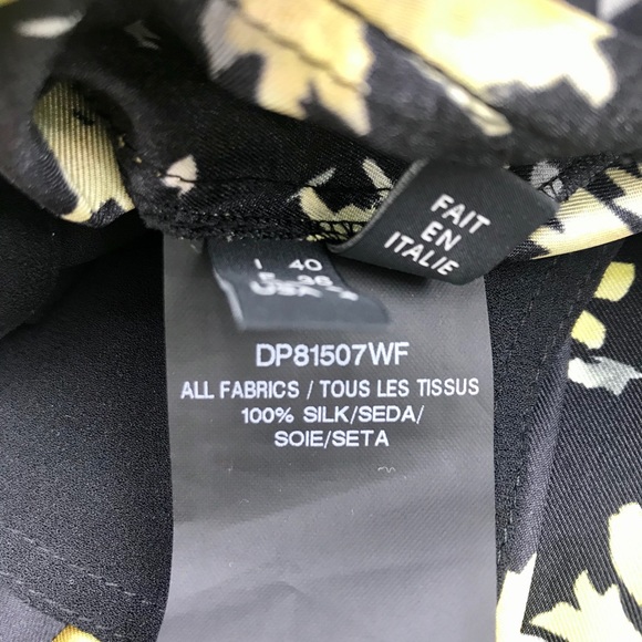 Derek Lam black Floral midi Dress size 4 - Picture 8 of 10